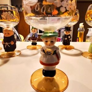 Hummel Gold Wine Glasses set of 6